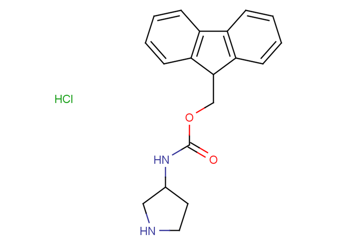 9H-fluoren-9-ylmethyl N-(pyrrolidin-3-yl)carbamate hydrochloride