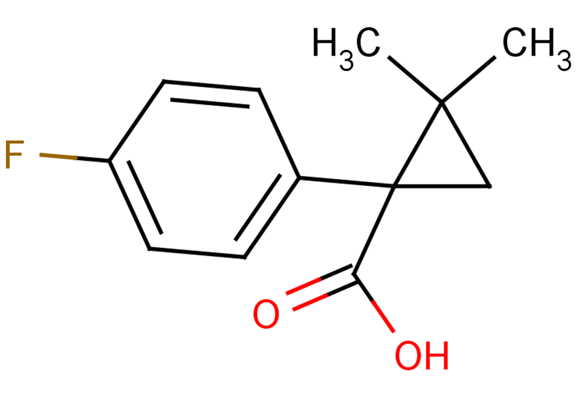 1-(4-fluorophenyl)-2,2-dimethylcyclopropane-1-carboxylic acid