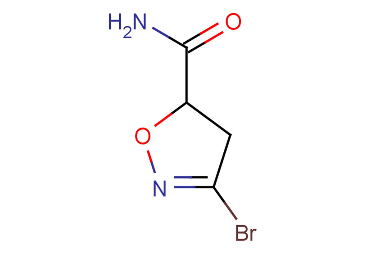 3-bromo-4,5-dihydro-1,2-oxazole-5-carboxamide