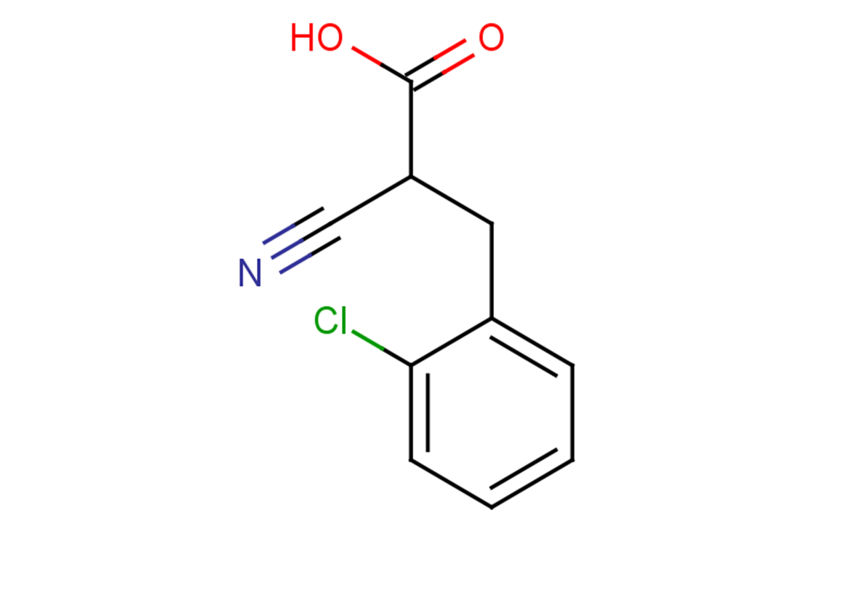 3-(2-chlorophenyl)-2-cyanopropanoic acid