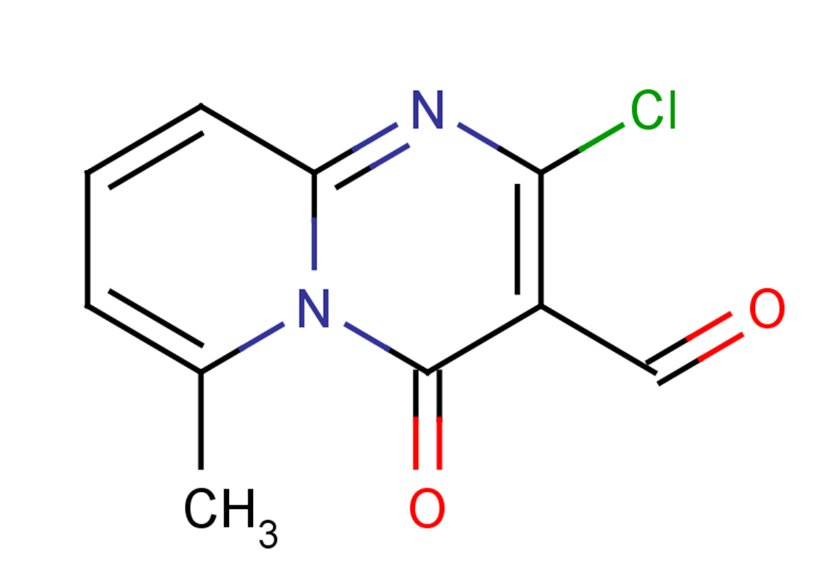 2-chloro-6-methyl-4-oxo-4H-pyrido[1,2-a]pyrimidine-3-carbaldehyde
