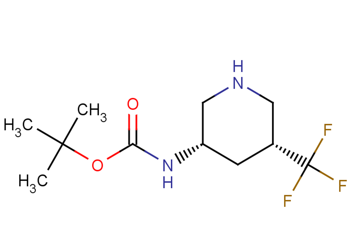 tert-butyl N-[(3S,5R)-5-(trifluoromethyl)piperidin-3-yl]carbamate
