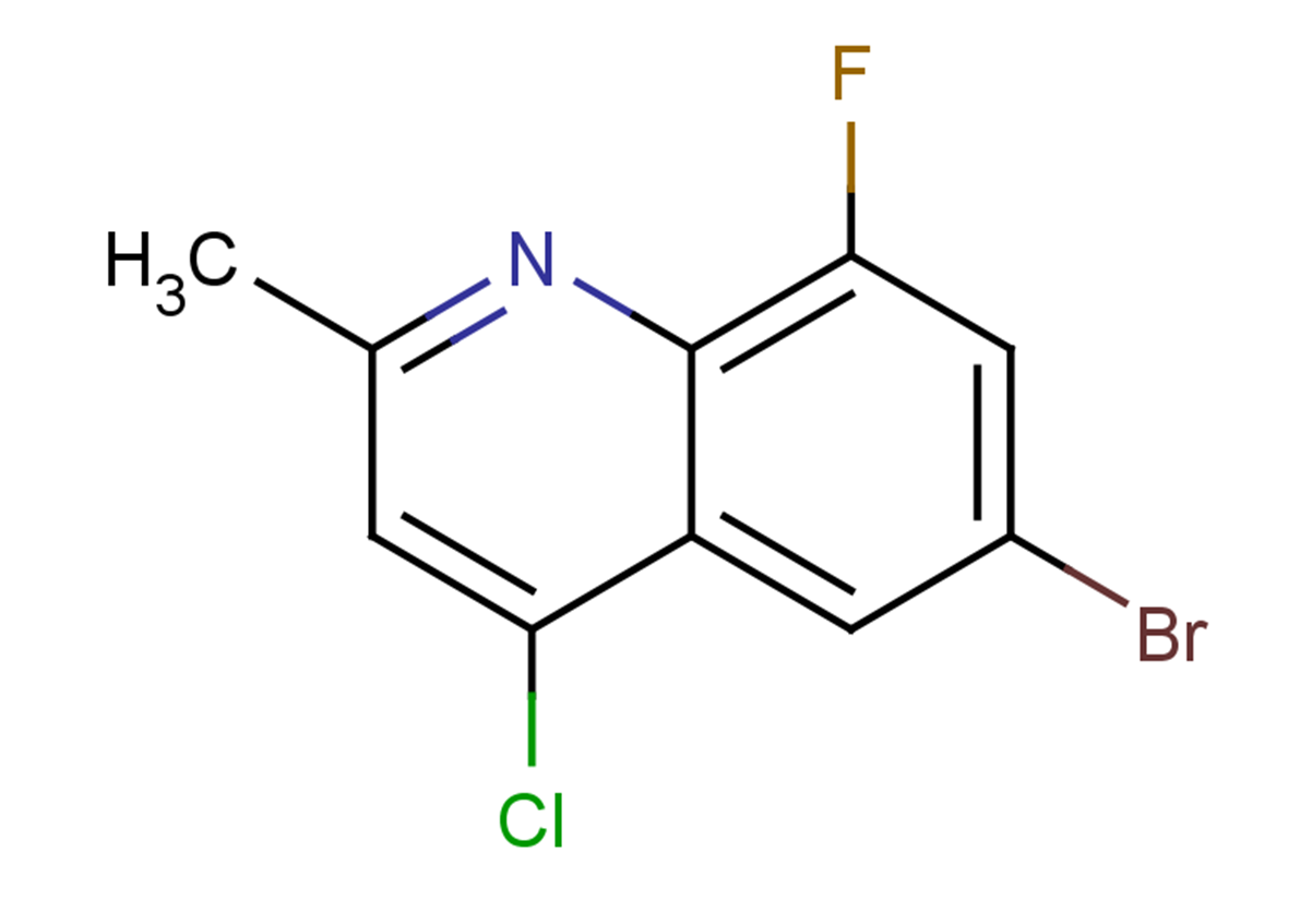 6-bromo-4-chloro-8-fluoro-2-methylquinoline
