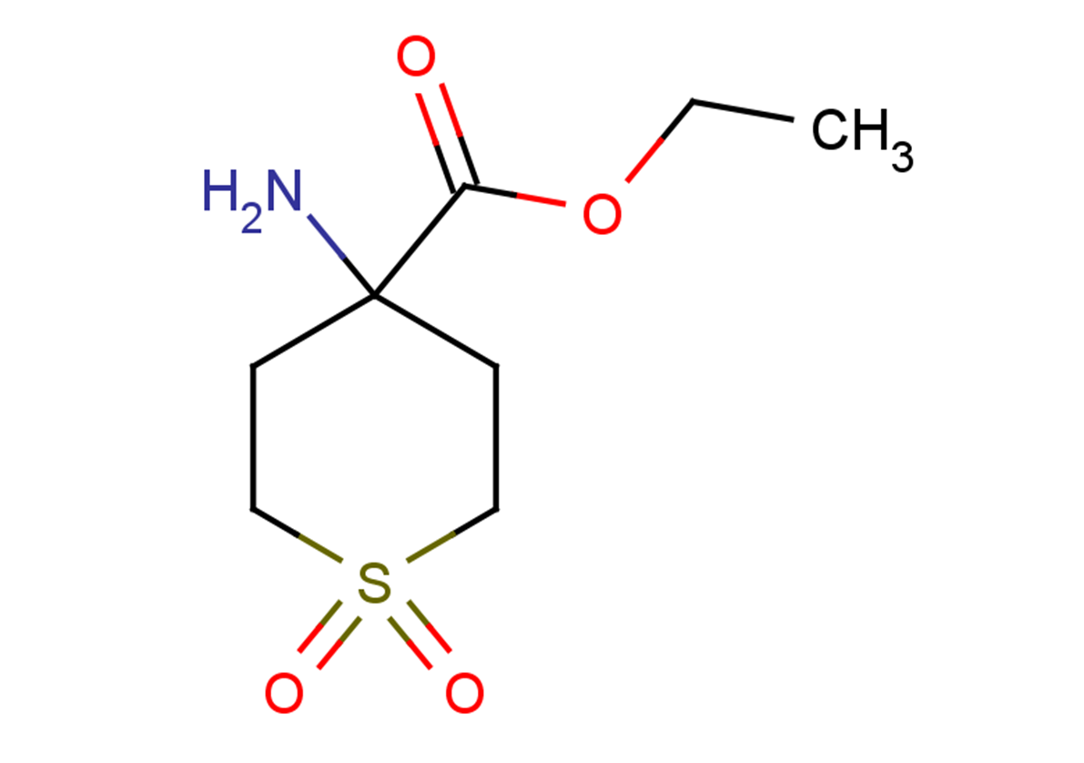 ethyl 4-amino-1,1-dioxo-1$l^{6}-thiane-4-carboxylate