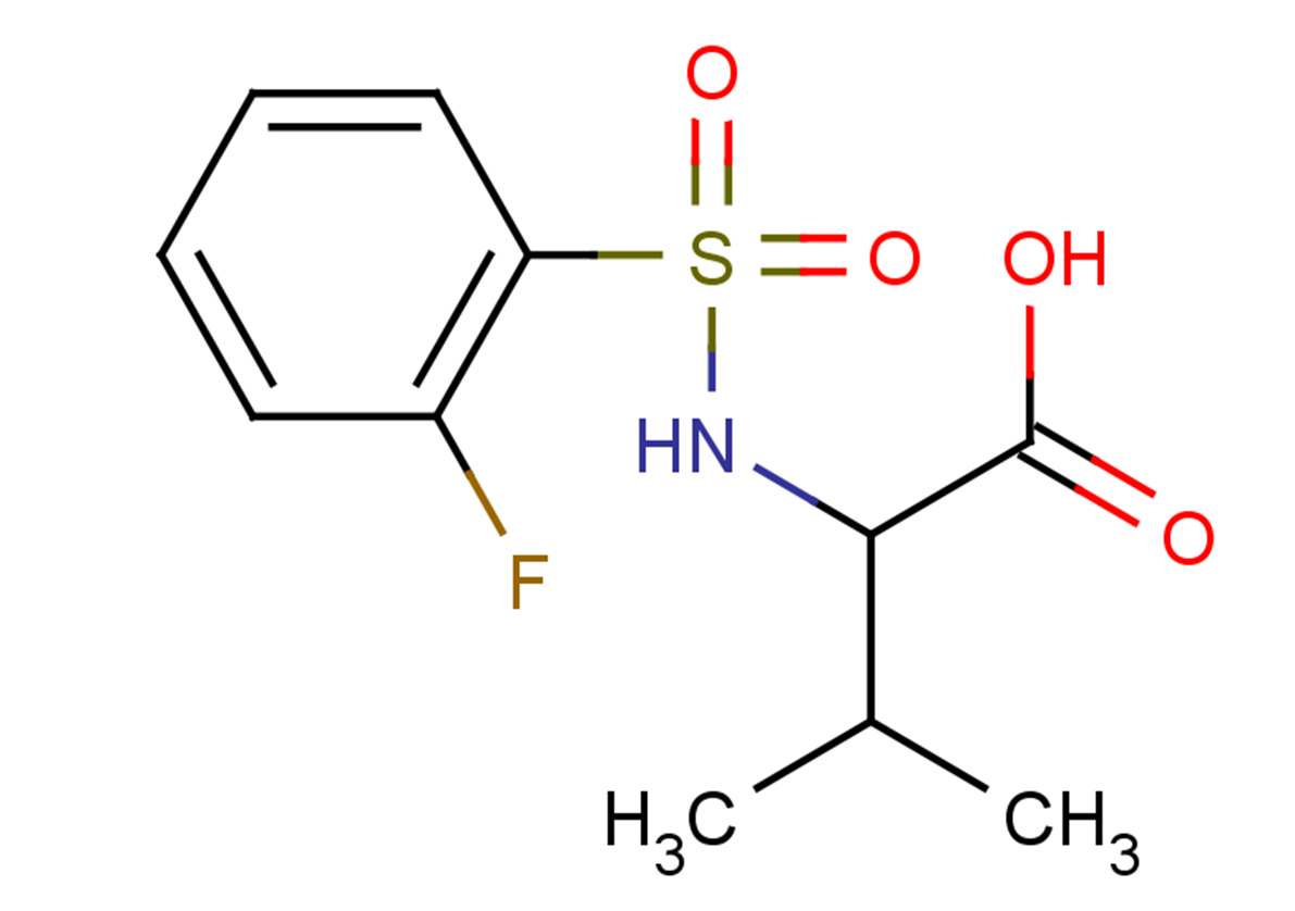 2-[(2-fluorobenzene)sulfonamido]-3-methylbutanoic acid