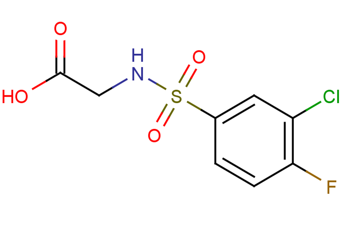 2-[(3-chloro-4-fluorobenzene)sulfonamido]acetic acid