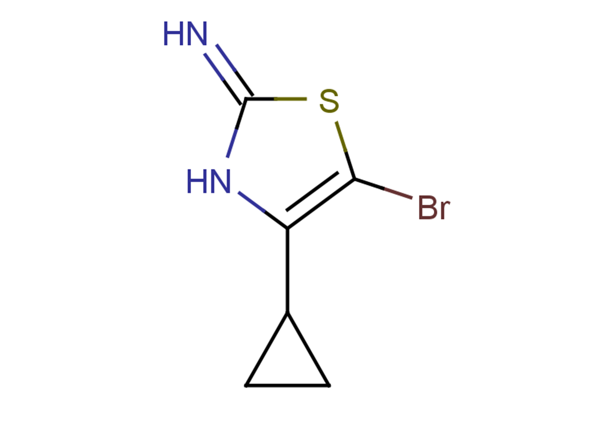5-bromo-4-cyclopropyl-2,3-dihydro-1,3-thiazol-2-imine