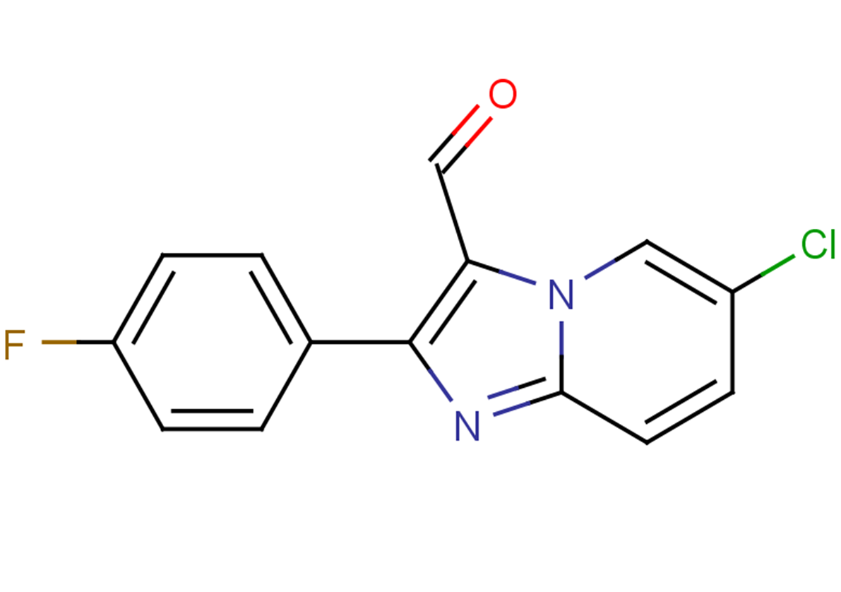 6-chloro-2-(4-fluorophenyl)imidazo[1,2-a]pyridine-3-carbaldehyde