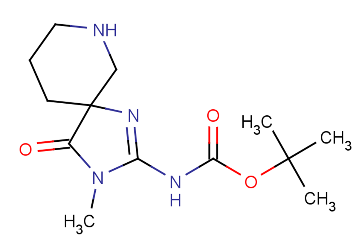 tert-butyl N-{3-methyl-4-oxo-1,3,7-triazaspiro[4.5]dec-1-en-2-yl}carbamate