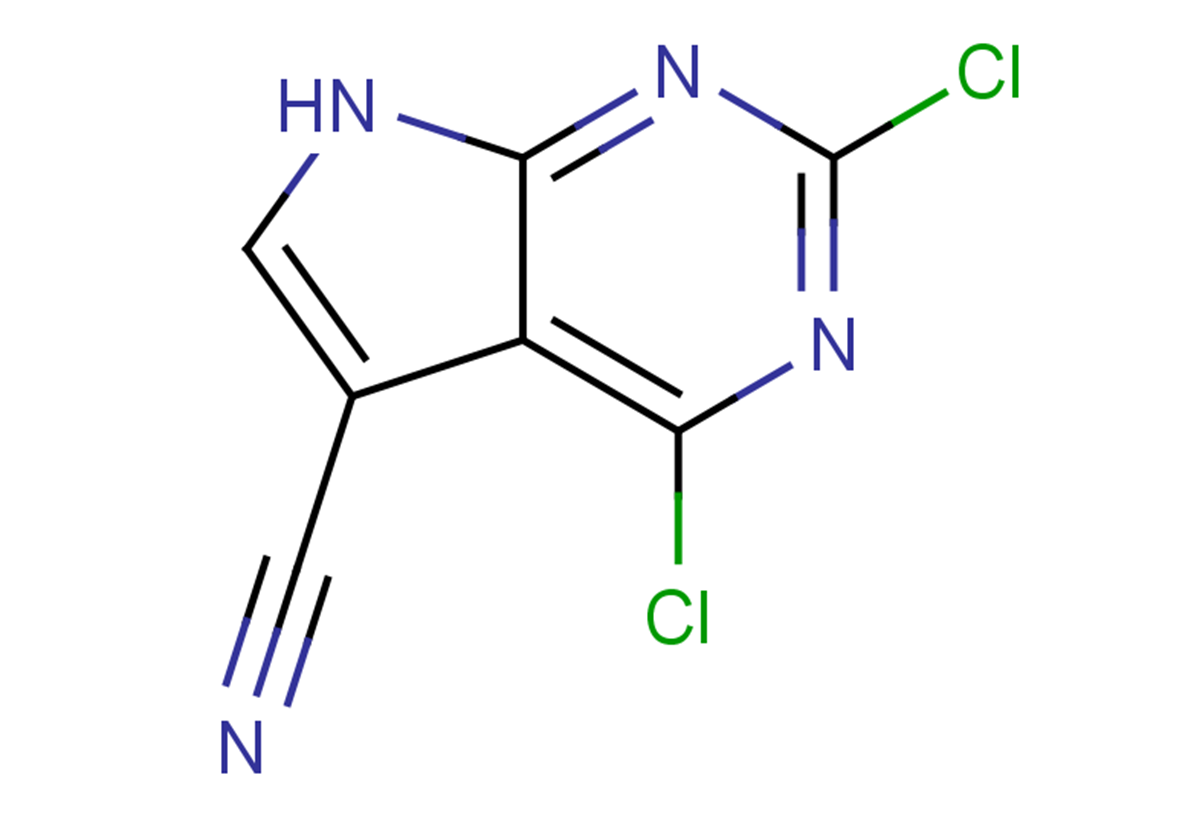 2,4-dichloro-7H-pyrrolo[2,3-d]pyrimidine-5-carbonitrile