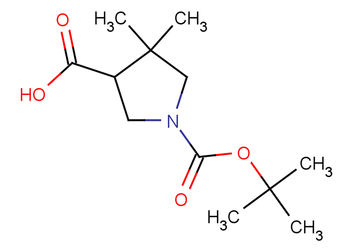 1-[(tert-butoxy)carbonyl]-4,4-dimethylpyrrolidine-3-carboxylic acid