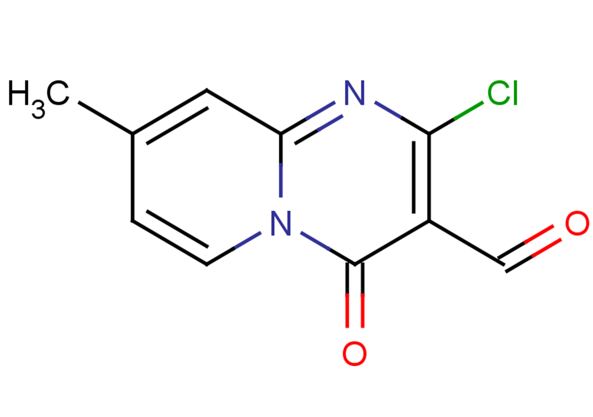 2-chloro-8-methyl-4-oxo-4H-pyrido[1,2-a]pyrimidine-3-carbaldehyde