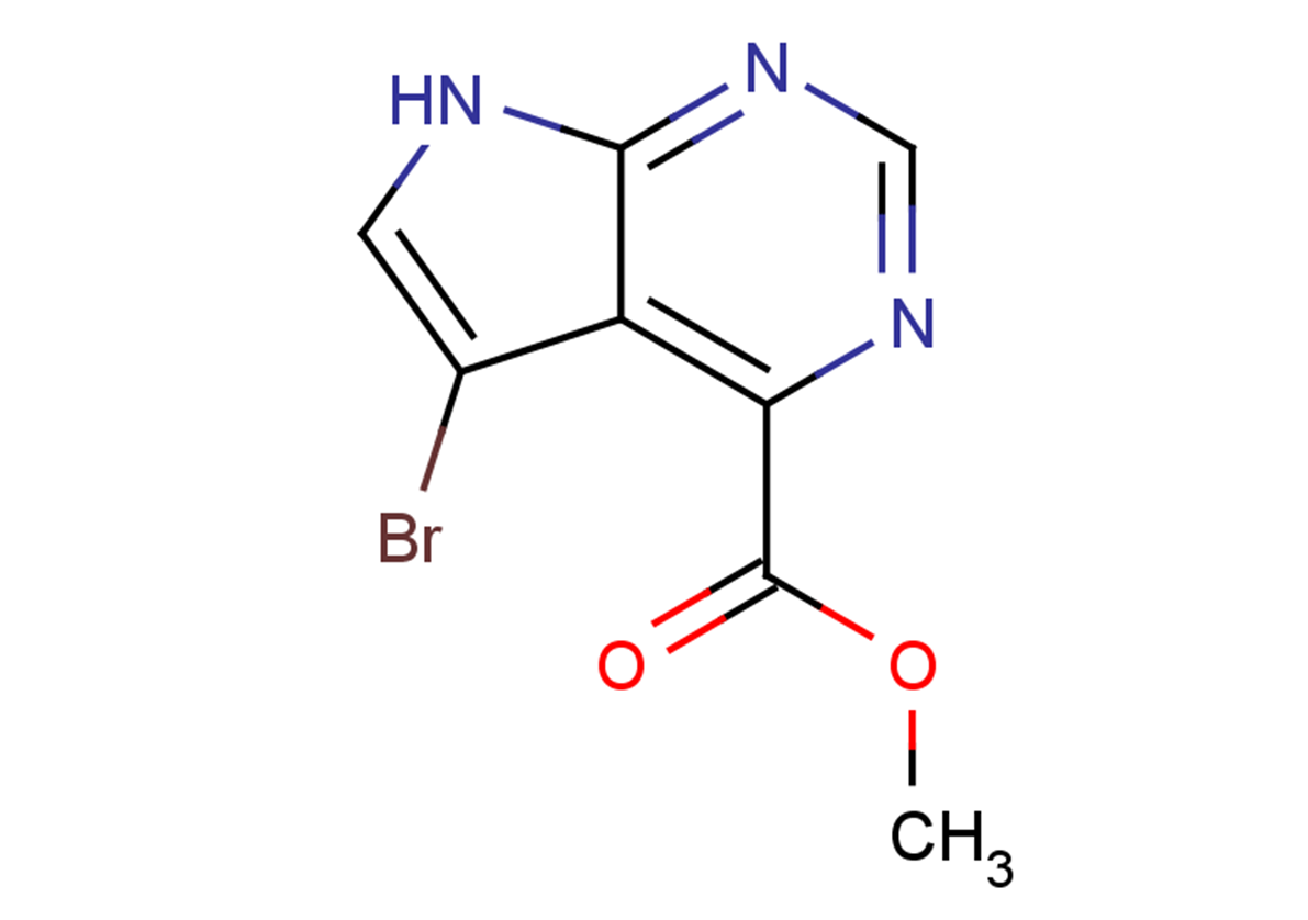methyl 5-bromo-7H-pyrrolo[2,3-d]pyrimidine-4-carboxylate