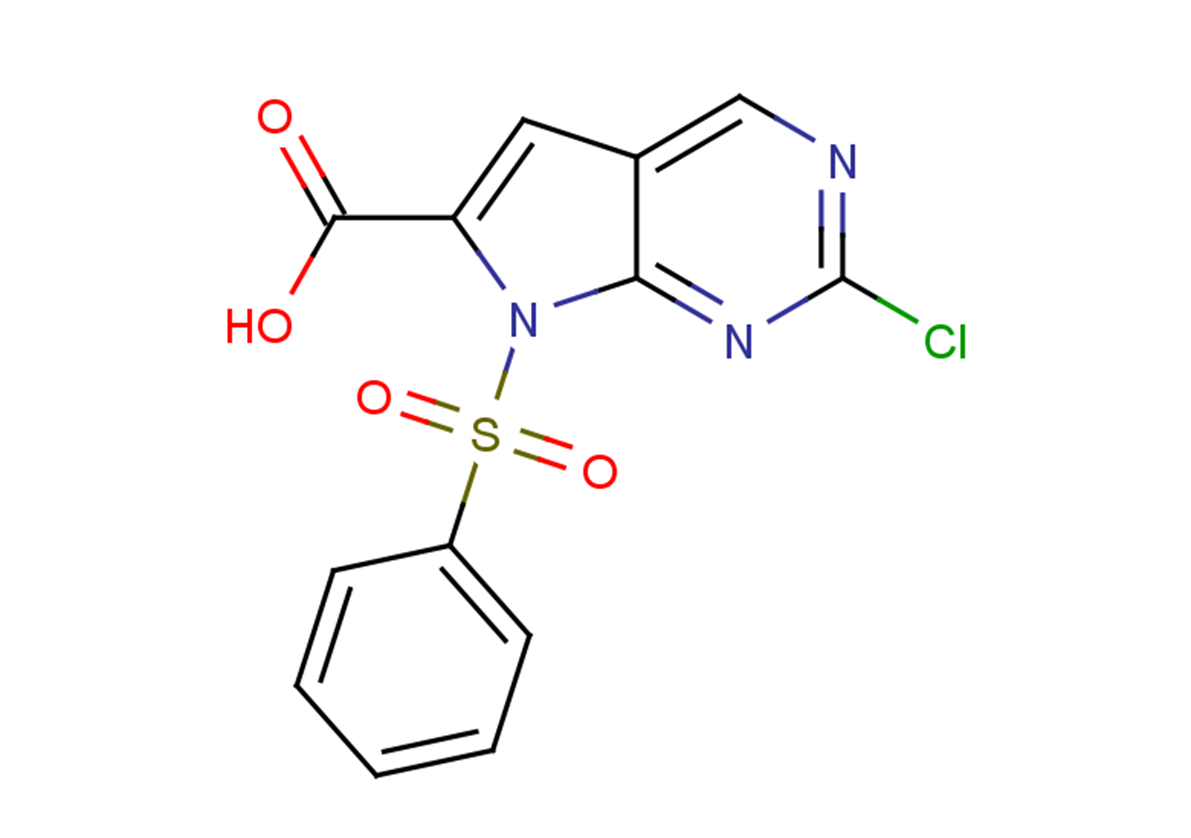 7-(benzenesulfonyl)-2-chloro-7H-pyrrolo[2,3-d]pyrimidine-6-carboxylic acid