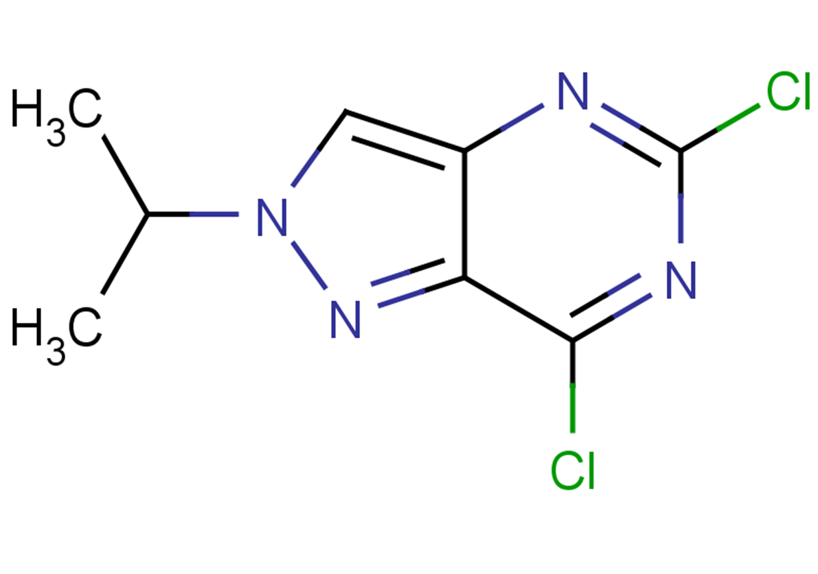 5,7-dichloro-2-(propan-2-yl)-2H-pyrazolo[4,3-d]pyrimidine