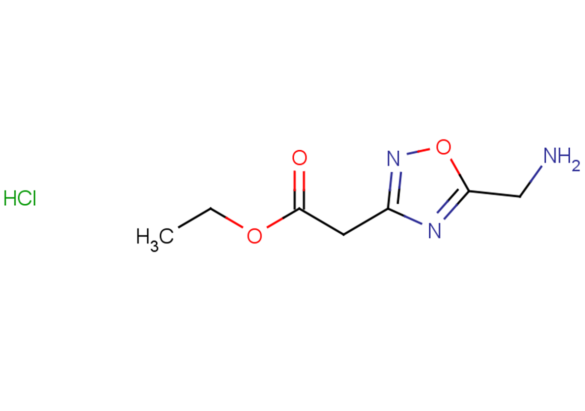 ethyl 2-[5-(aminomethyl)-1,2,4-oxadiazol-3-yl]acetate hydrochloride