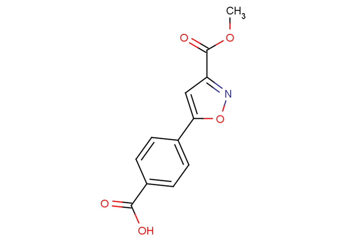 4-[3-(methoxycarbonyl)-1,2-oxazol-5-yl]benzoic acid