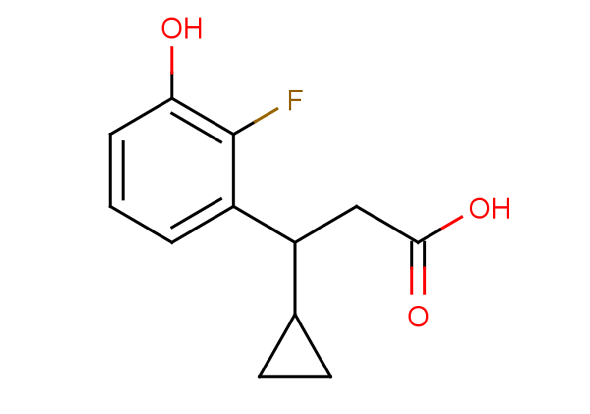 3-cyclopropyl-3-(2-fluoro-3-hydroxyphenyl)propanoic acid