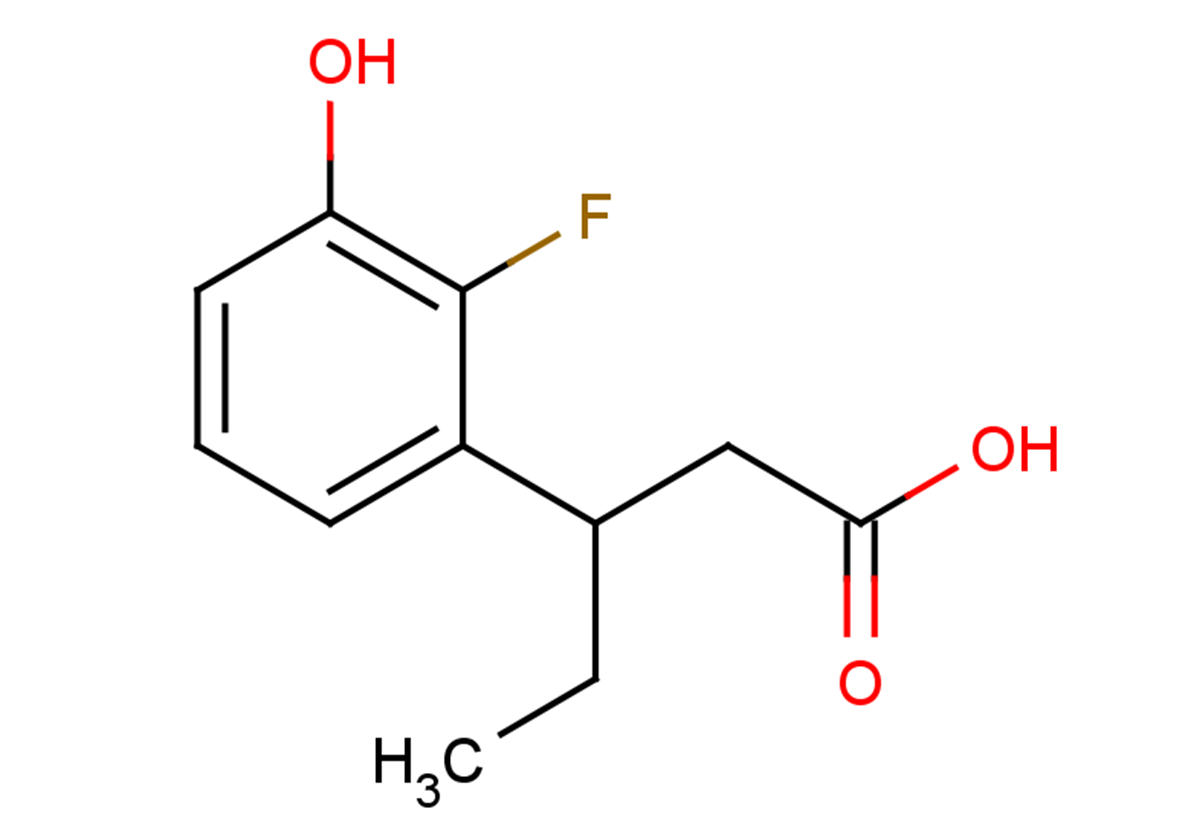 3-(2-fluoro-3-hydroxyphenyl)pentanoic acid