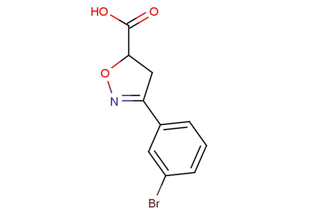 3-(3-bromophenyl)-4,5-dihydro-1,2-oxazole-5-carboxylic acid