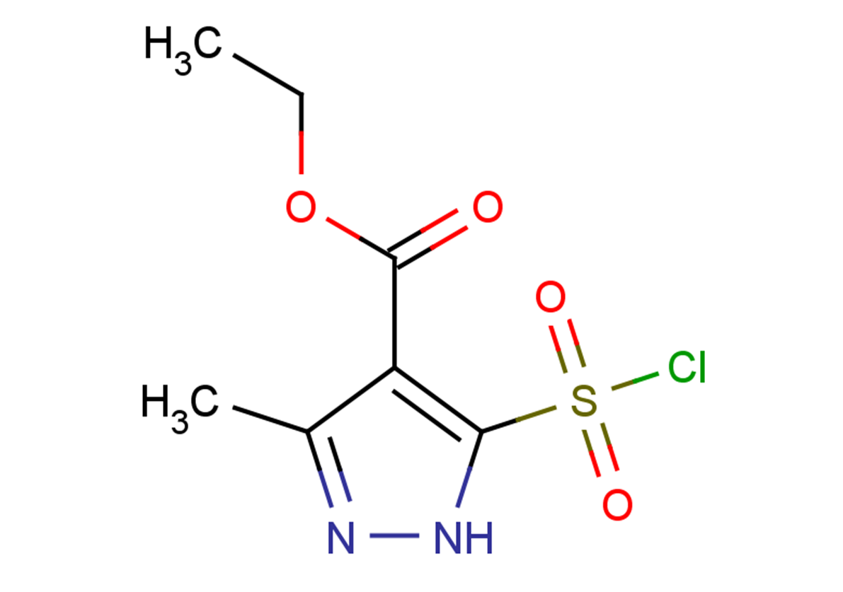ethyl 5-(chlorosulfonyl)-3-methyl-1H-pyrazole-4-carboxylate