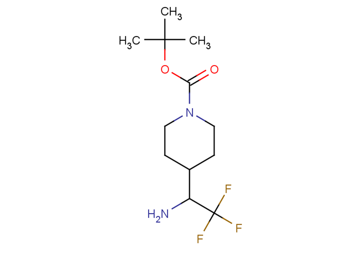 tert-butyl 4-(1-amino-2,2,2-trifluoroethyl)piperidine-1-carboxylate