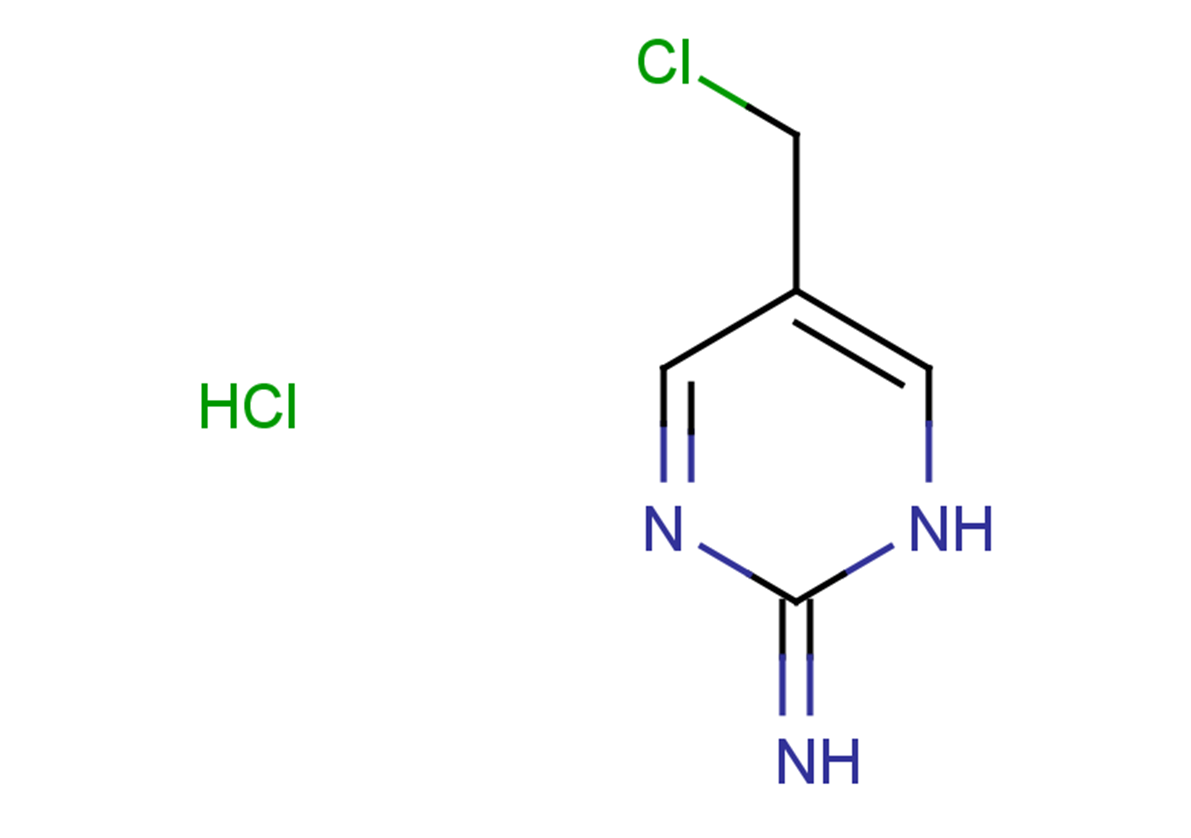 5-(chloromethyl)-1,2-dihydropyrimidin-2-imine hydrochloride