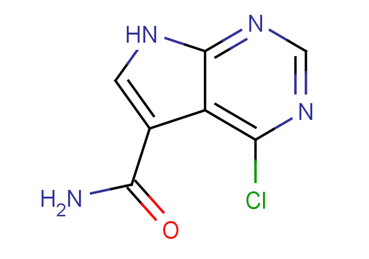 4-chloro-7H-pyrrolo[2,3-d]pyrimidine-5-carboxamide
