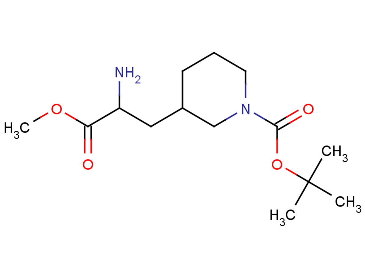 tert-butyl 3-(2-amino-3-methoxy-3-oxopropyl)piperidine-1-carboxylate