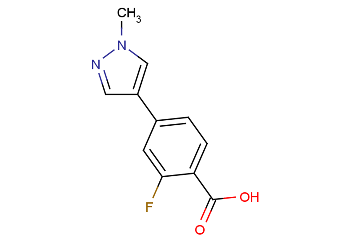 2-fluoro-4-(1-methyl-1H-pyrazol-4-yl)benzoic acid