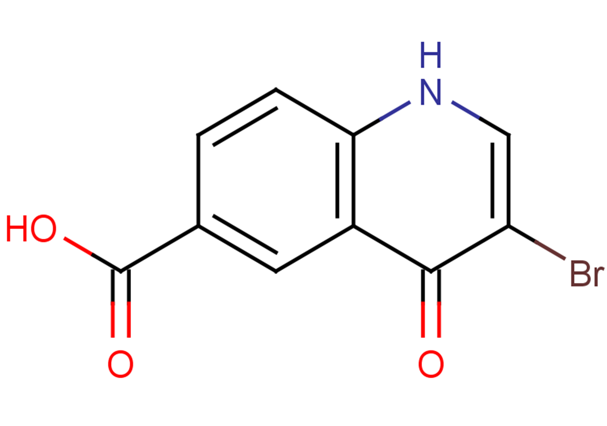 3-bromo-4-oxo-1,4-dihydroquinoline-6-carboxylic acid