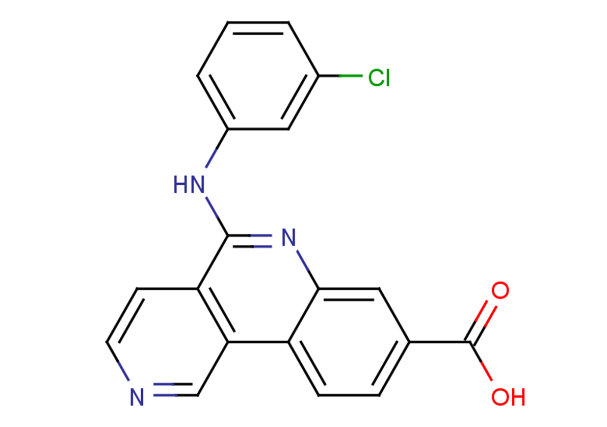 5-[(3-chlorophenyl)amino]benzo[c]2,6-naphthyridine-8-carboxylic acid