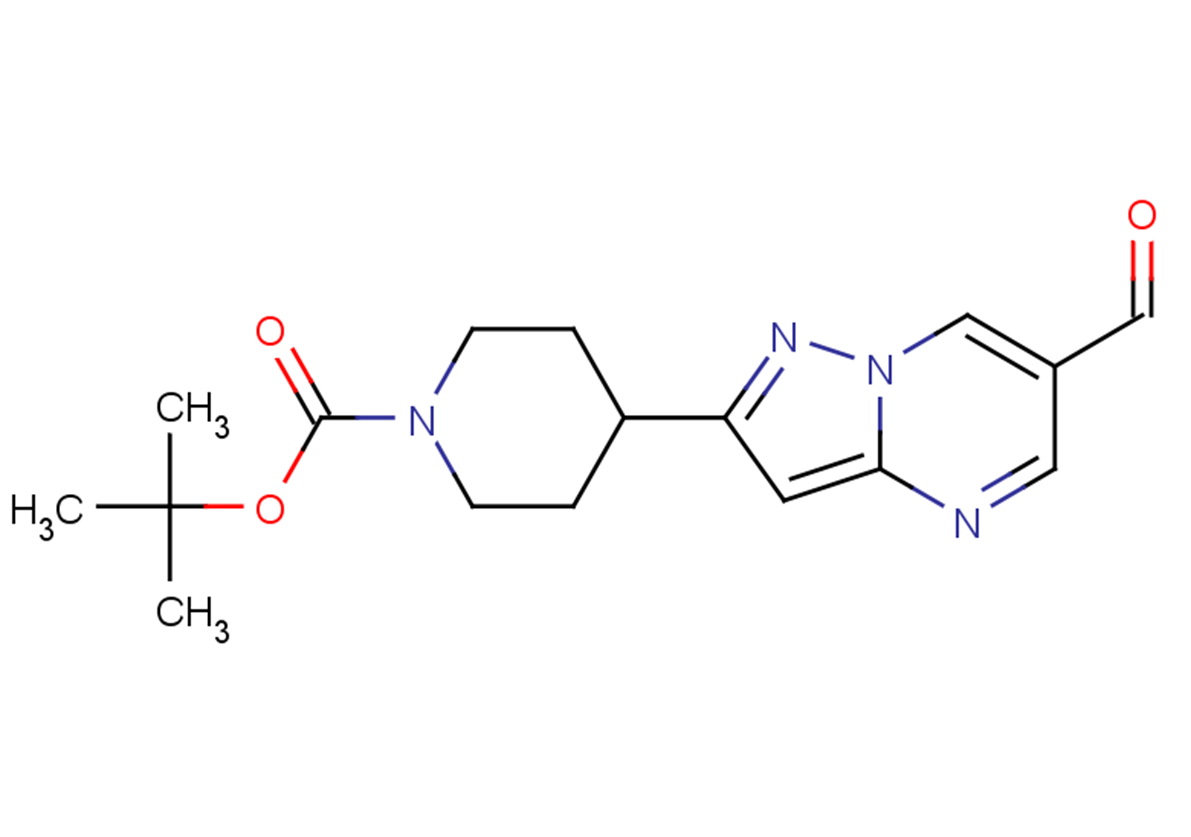 tert-butyl 4-{6-formylpyrazolo[1,5-a]pyrimidin-2-yl}piperidine-1-carboxylate