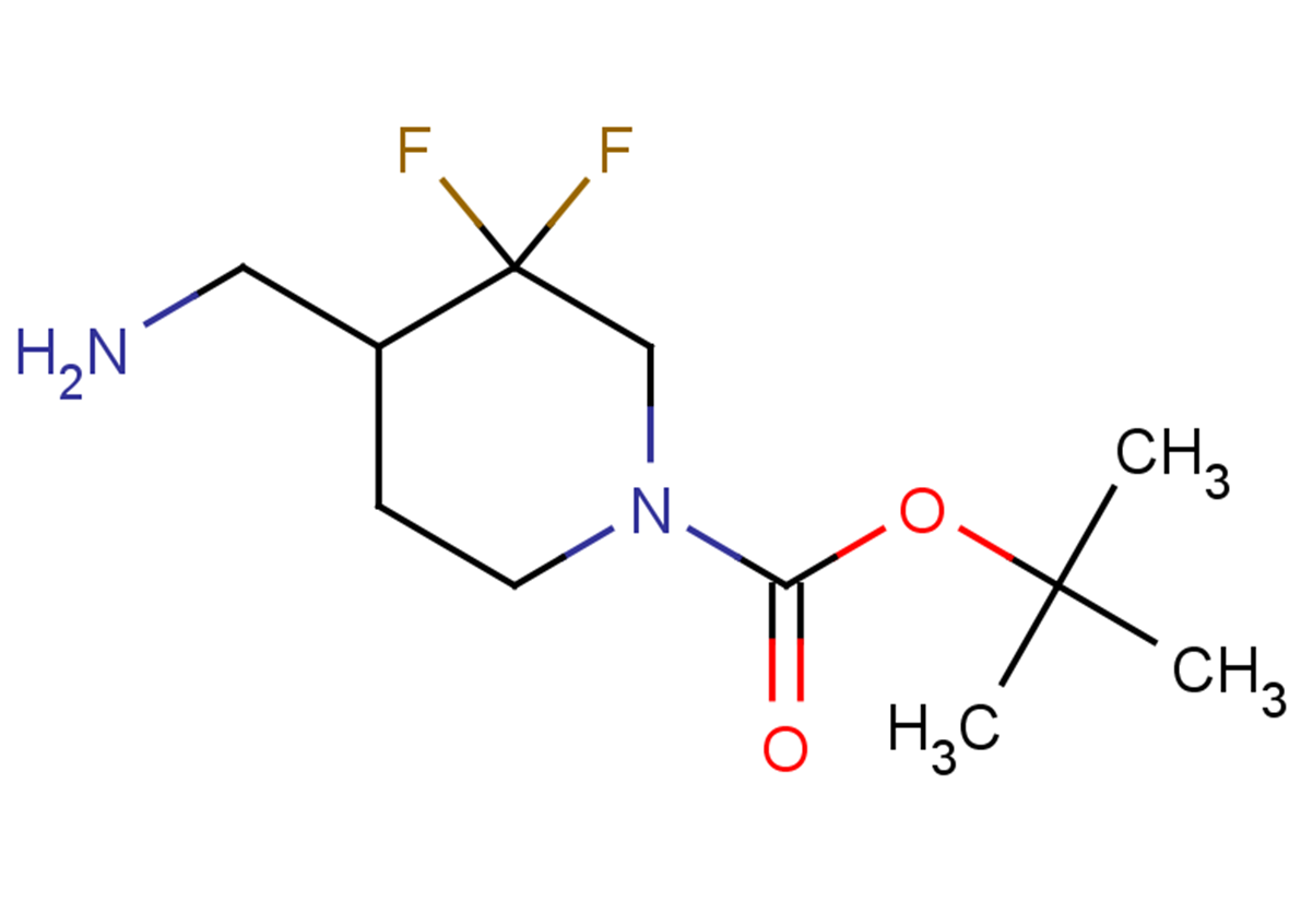 tert-butyl 4-(aminomethyl)-3,3-difluoropiperidine-1-carboxylate