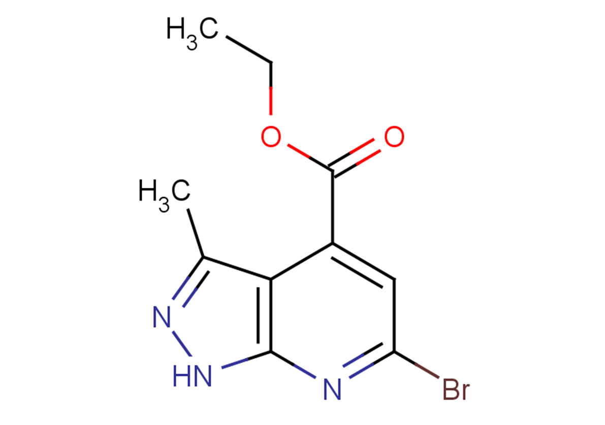 ethyl 6-bromo-3-methyl-1H-pyrazolo[3,4-b]pyridine-4-carboxylate