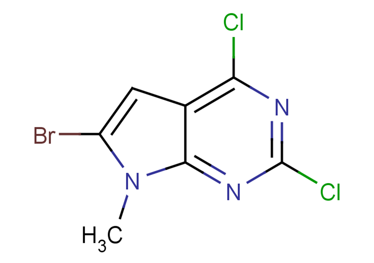 6-bromo-2,4-dichloro-7-methyl-7H-pyrrolo[2,3-d]pyrimidine