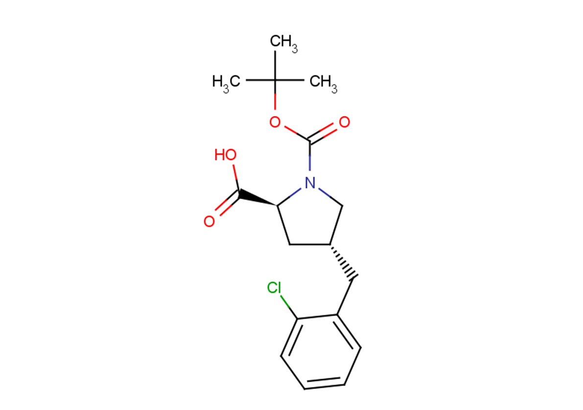 (2S,4R)-1-[(tert-butoxy)carbonyl]-4-[(2-chlorophenyl)methyl]pyrrolidine-2-carboxylic acid