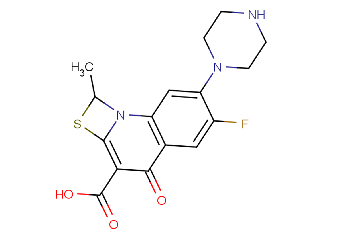6-fluoro-1-methyl-4-oxo-7-(piperazin-1-yl)-1H,4H-[1,3]thiazeto[3,2-a]quinoline-3-carboxylic acid