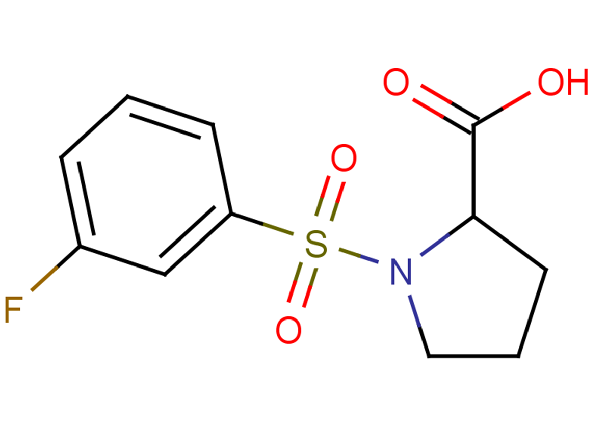 1-[(3-fluorobenzene)sulfonyl]pyrrolidine-2-carboxylic acid