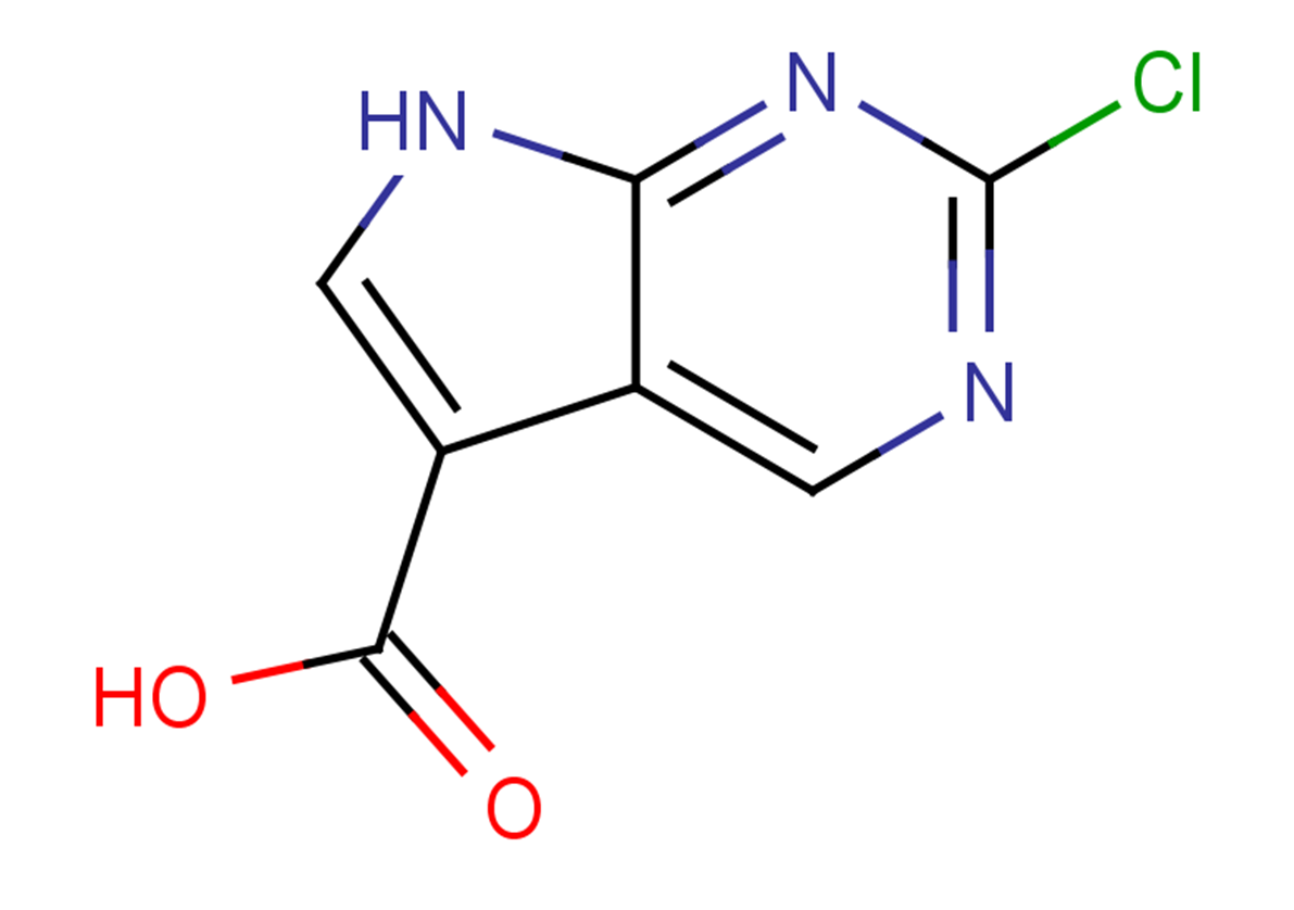 2-chloro-7H-pyrrolo[2,3-d]pyrimidine-5-carboxylic acid