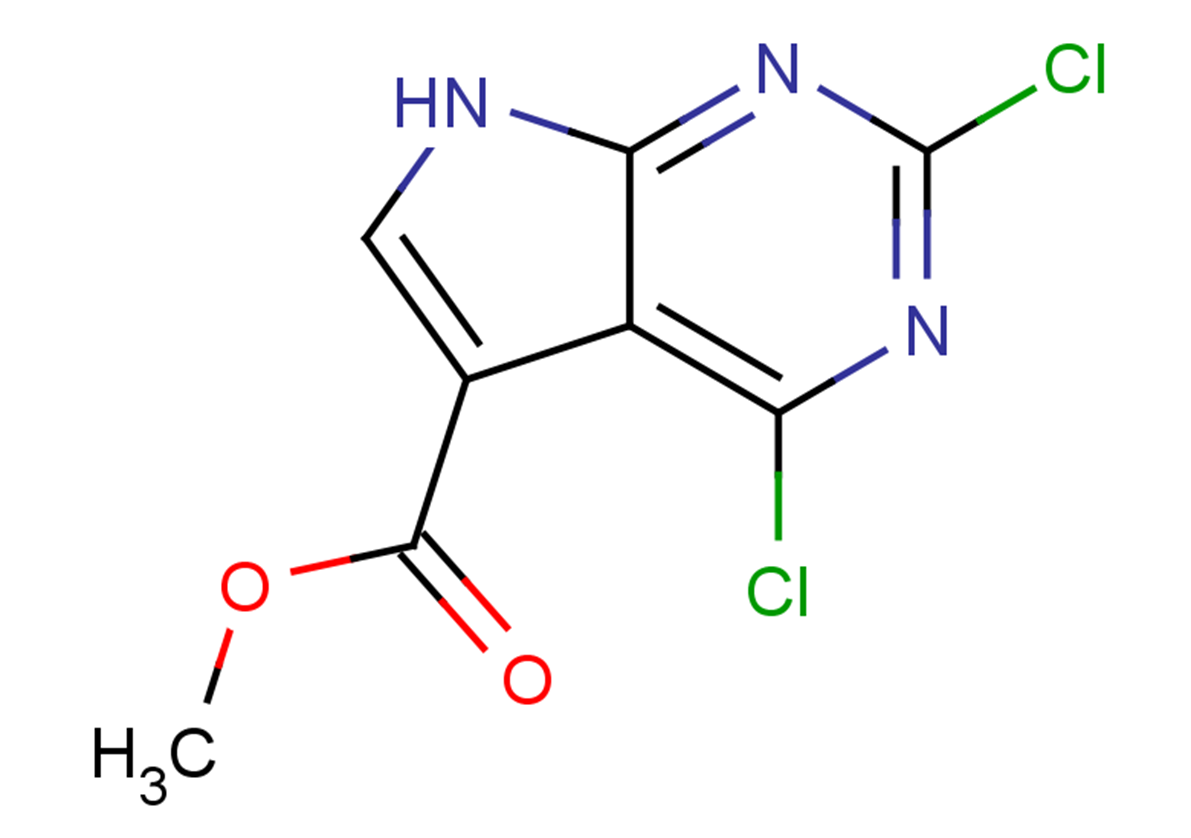 methyl 2,4-dichloro-7H-pyrrolo[2,3-d]pyrimidine-5-carboxylate