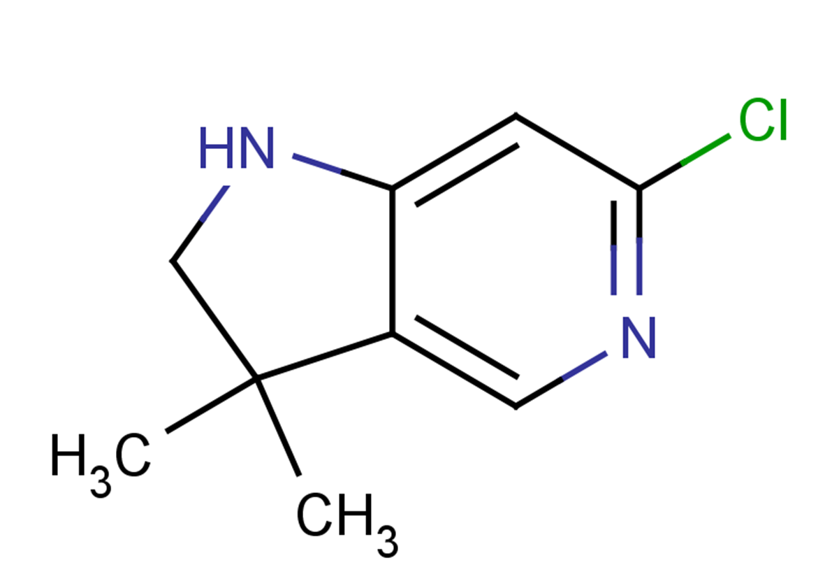 6-chloro-3,3-dimethyl-1H,2H,3H-pyrrolo[3,2-c]pyridine