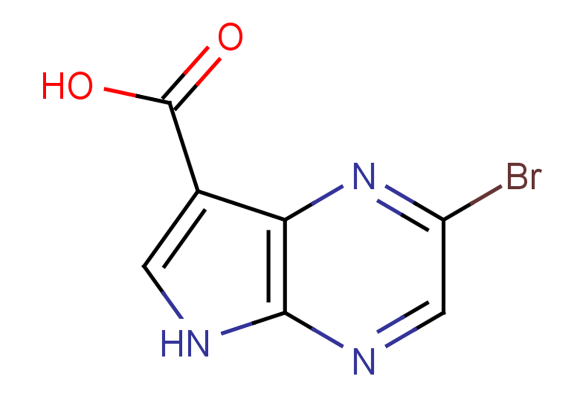 2-bromo-5H-pyrrolo[2,3-b]pyrazine-7-carboxylic acid