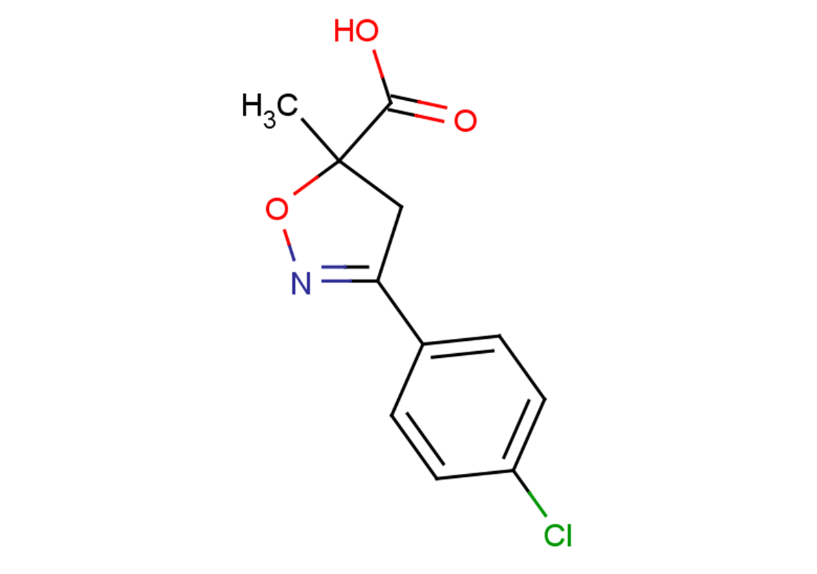 3-(4-chlorophenyl)-5-methyl-4,5-dihydro-1,2-oxazole-5-carboxylic acid