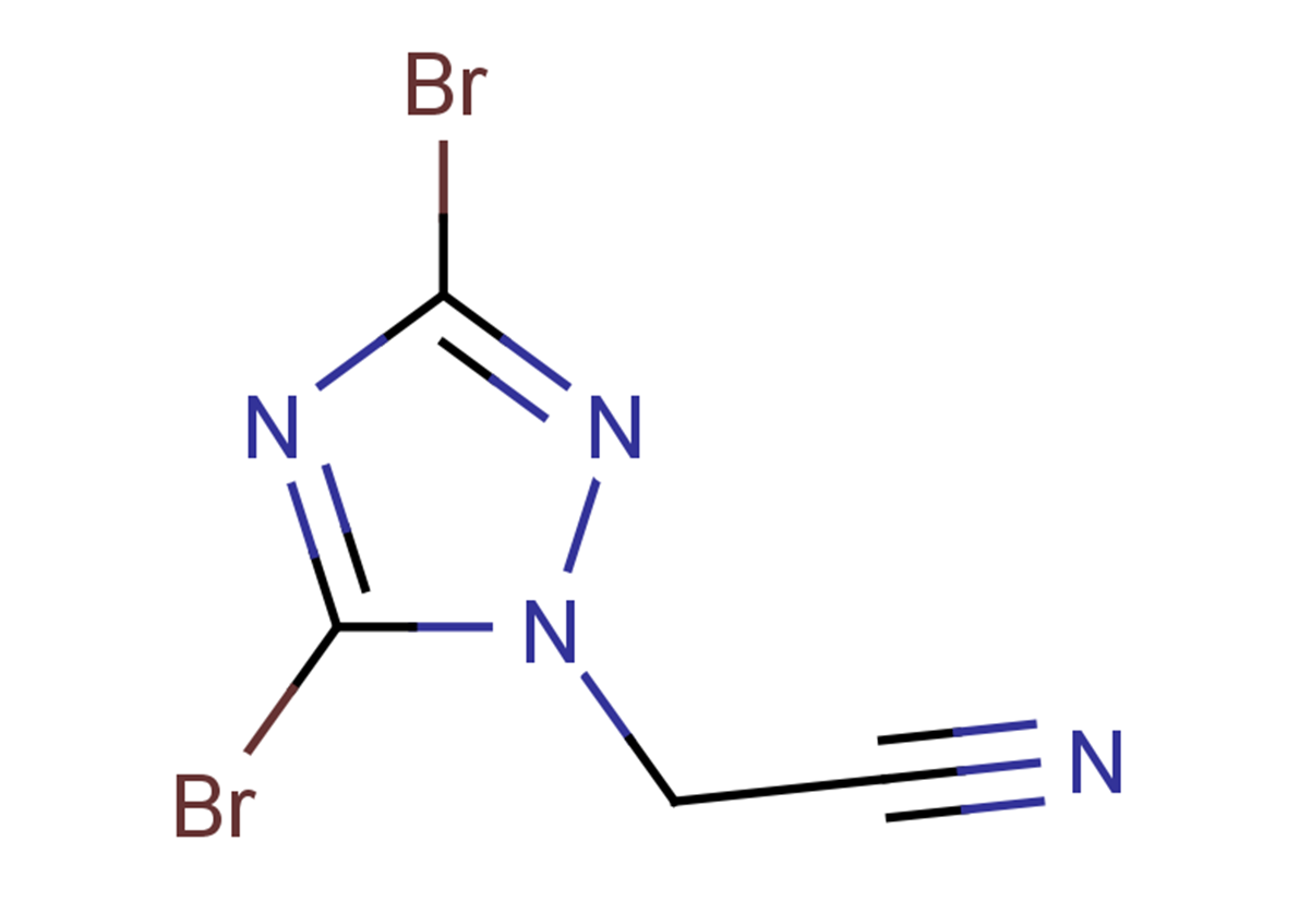 2-(3,5-dibromo-1H-1,2,4-triazol-1-yl)acetonitrile
