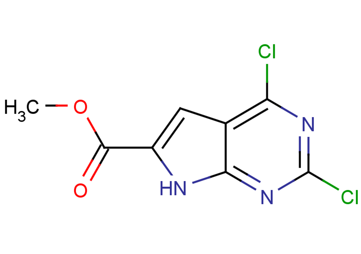 methyl 2,4-dichloro-7H-pyrrolo[2,3-d]pyrimidine-6-carboxylate