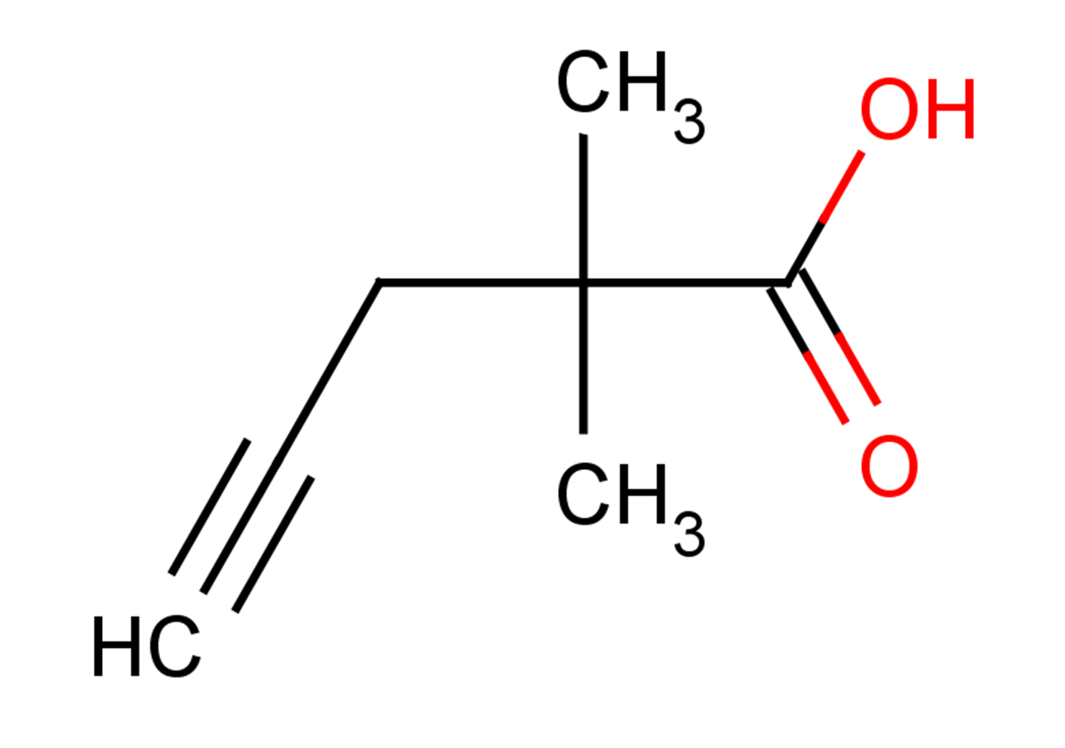 2,2-dimethylpent-4-ynoic acid
