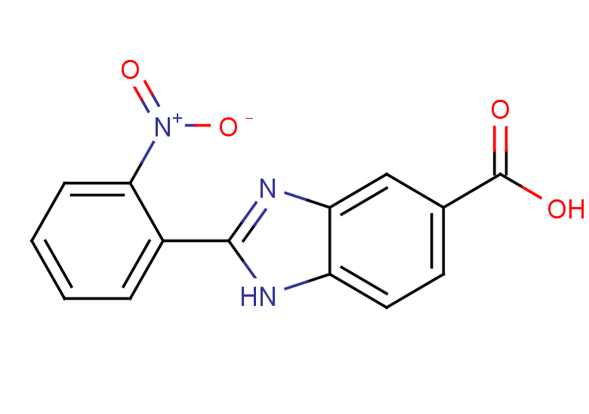 2-(2-nitrophenyl)-1H-1,3-benzodiazole-5-carboxylic acid