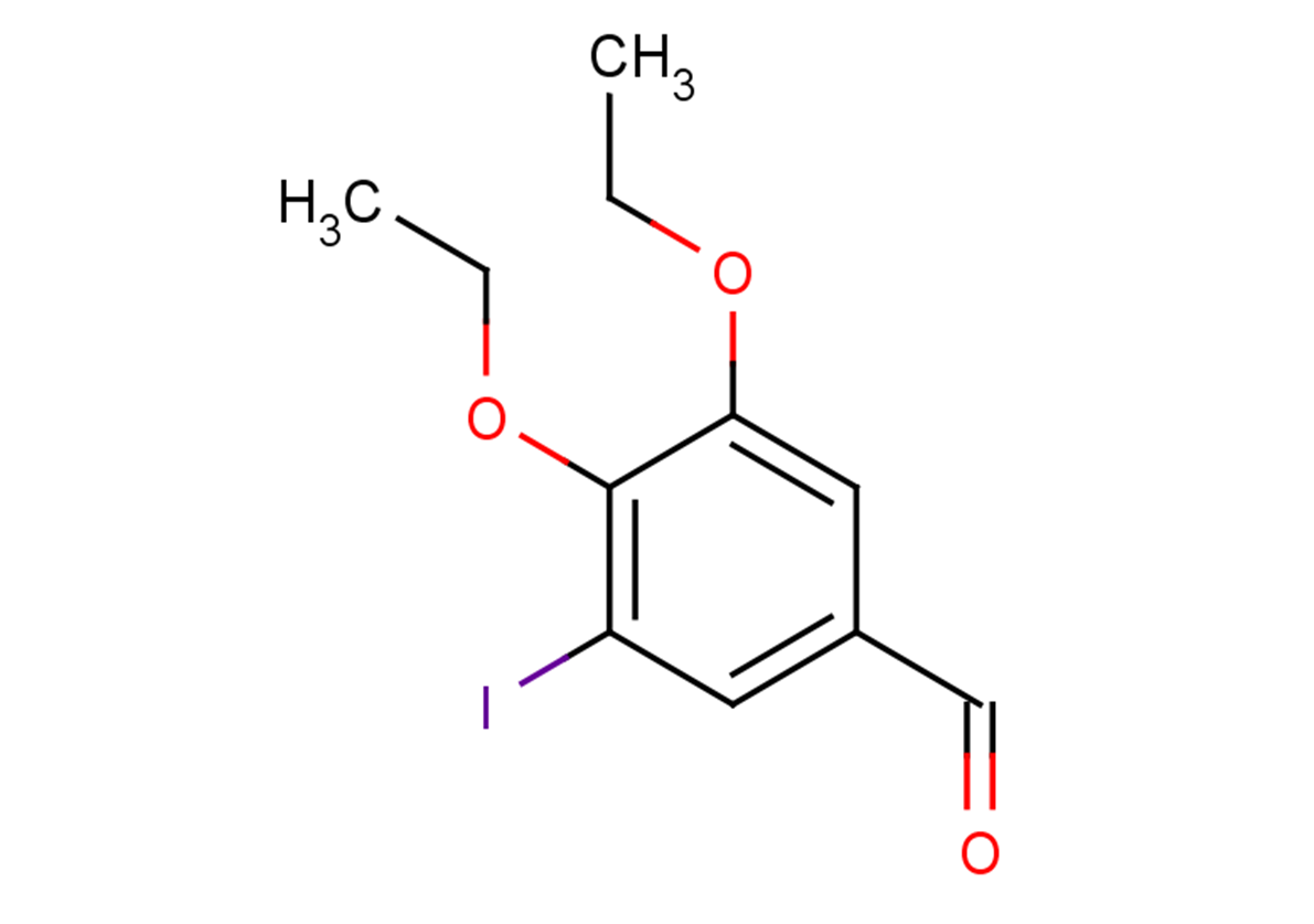 3,4-diethoxy-5-iodobenzaldehyde