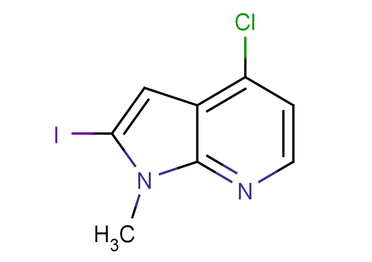 4-chloro-2-iodo-1-methyl-1H-pyrrolo[2,3-b]pyridine